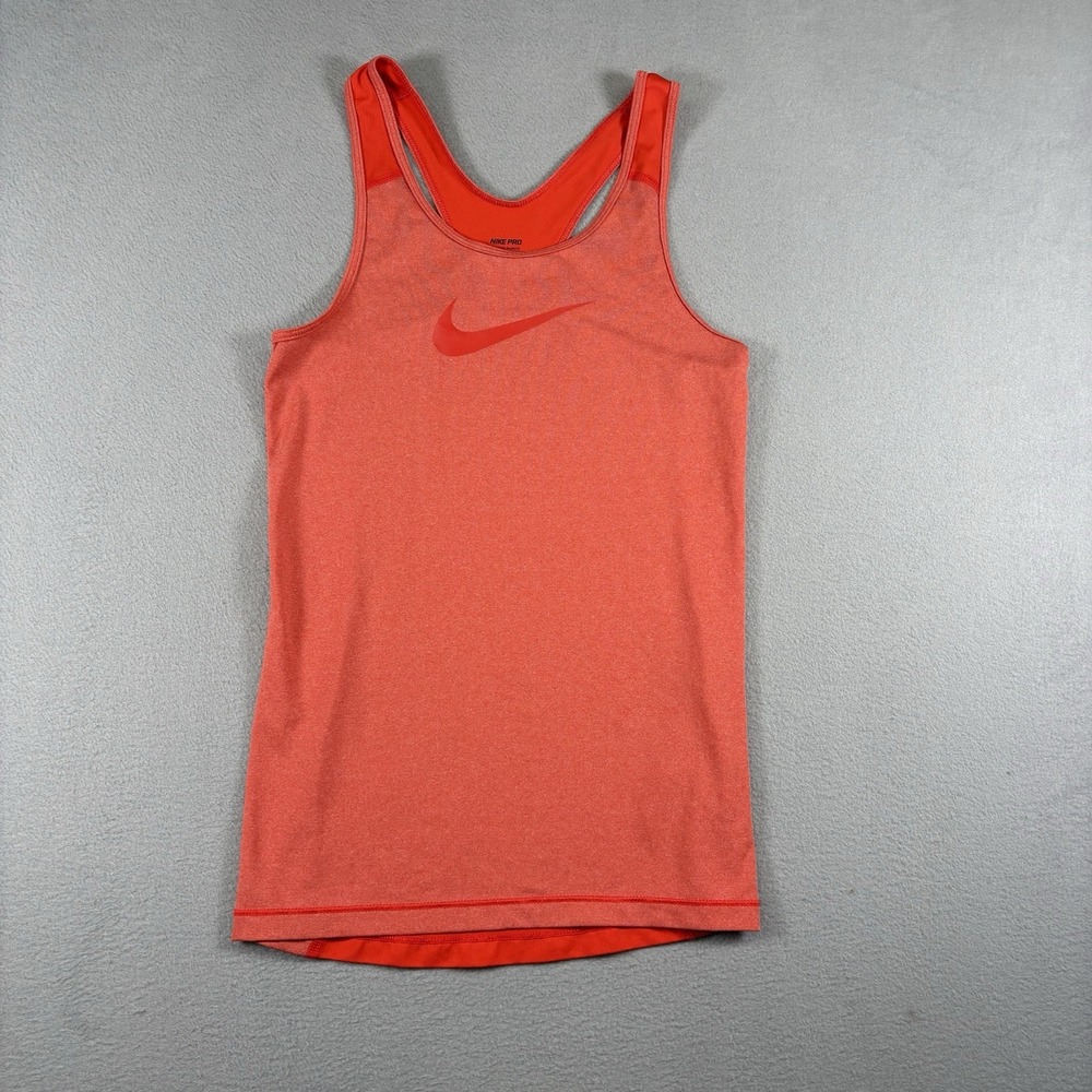 Nike Pro Dri-FIT Womens Small Red Racerback Training Tank Top 849986-696